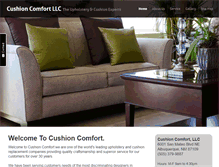 Tablet Screenshot of cushioncomfort.biz